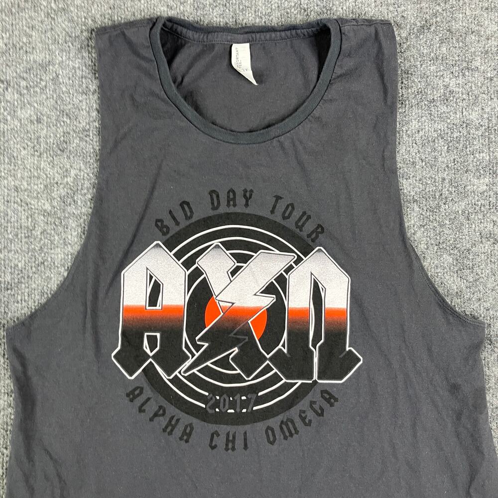 Very Important Tee Tank Mens Size XXL Gray AXO Graphic Bid Day Sleeveless‎ Tour